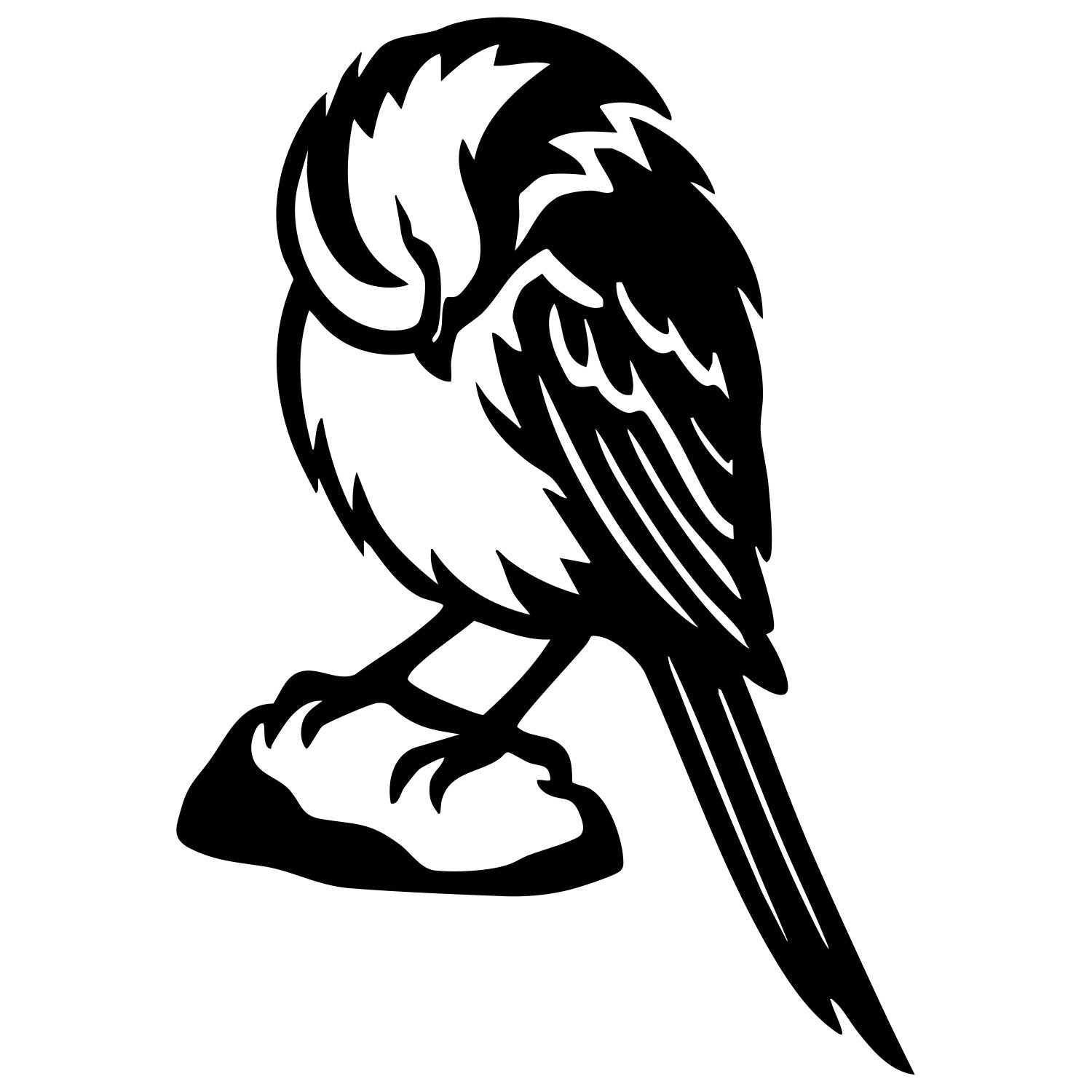 Long Tailed Finch DXF File – CNC Cutting Design | ABFINCH436