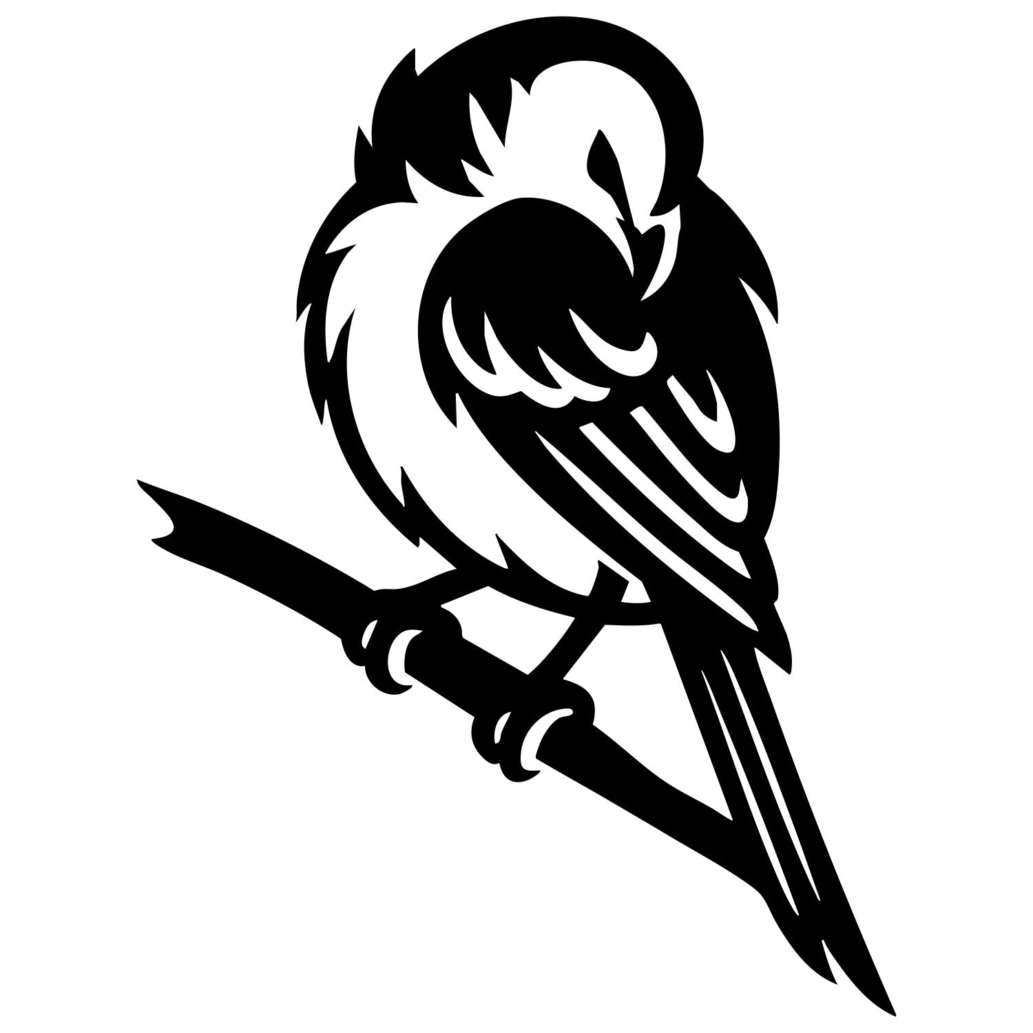 Long Tailed Finch DXF File – CNC Cutting Design | ABFINCH437