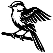 Long Tailed Finch DXF File – CNC Cutting Design | ABFINCH447