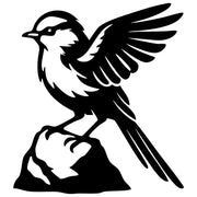 Long Tailed Finch DXF File – CNC Cutting Design | ABFINCH449