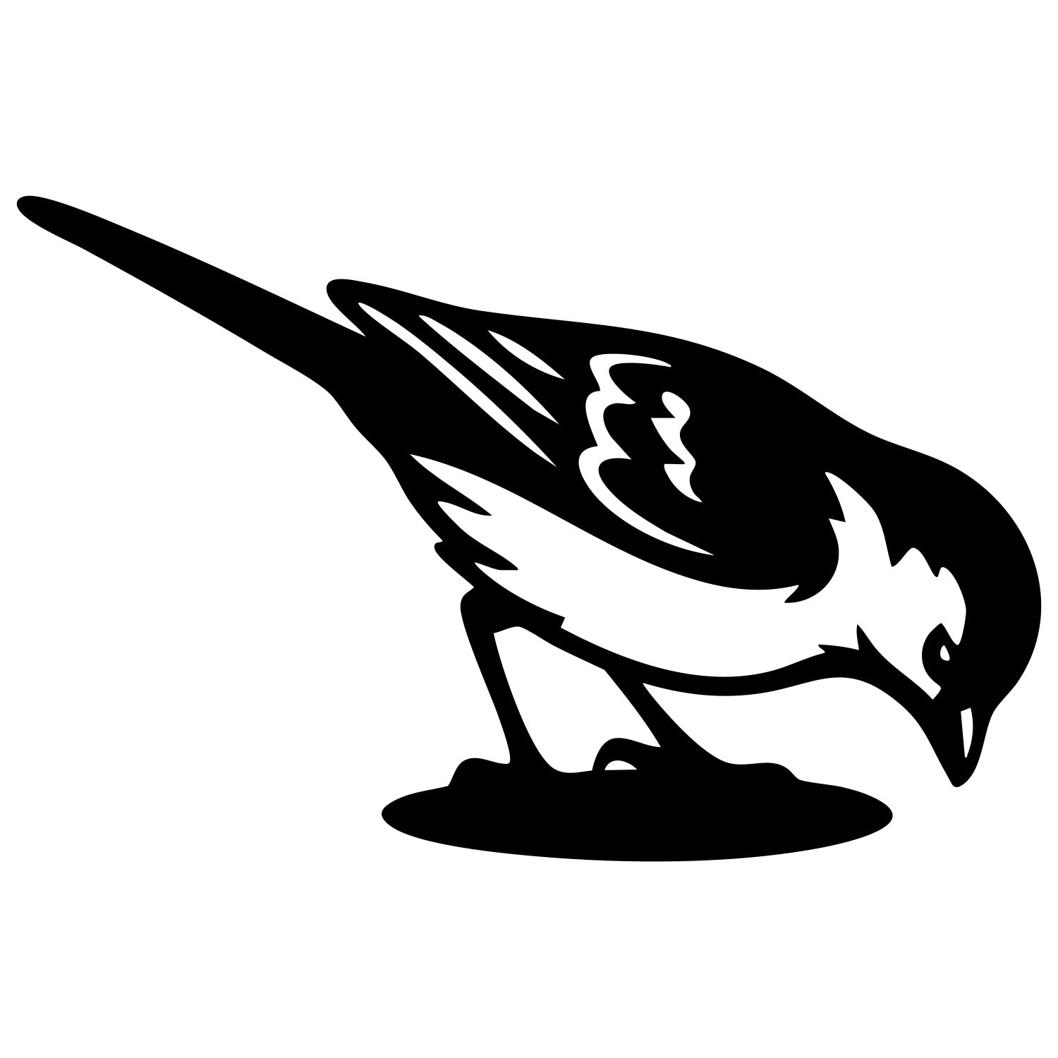 Long Tailed Finch DXF File – CNC Cutting Design | ABFINCH468