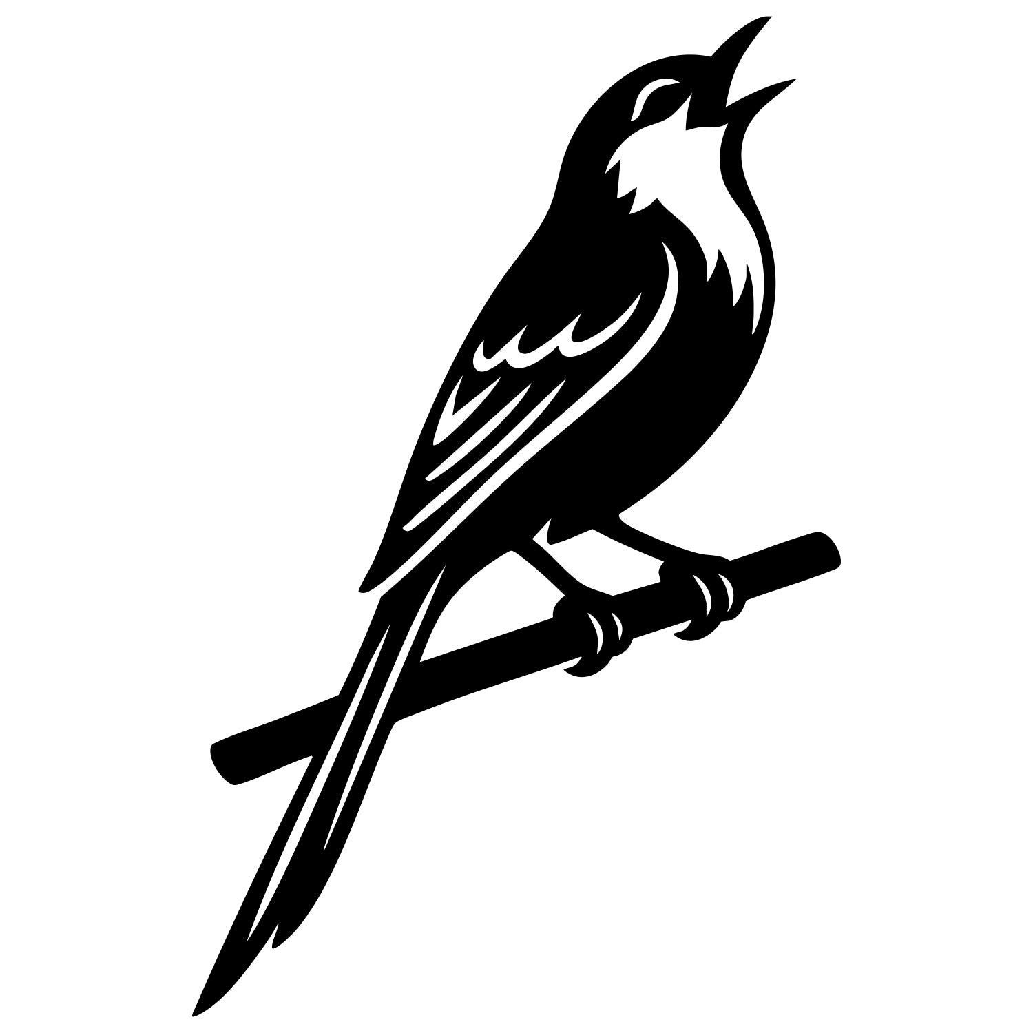 Long Tailed Finch DXF File – CNC Cutting Design | ABFINCH481