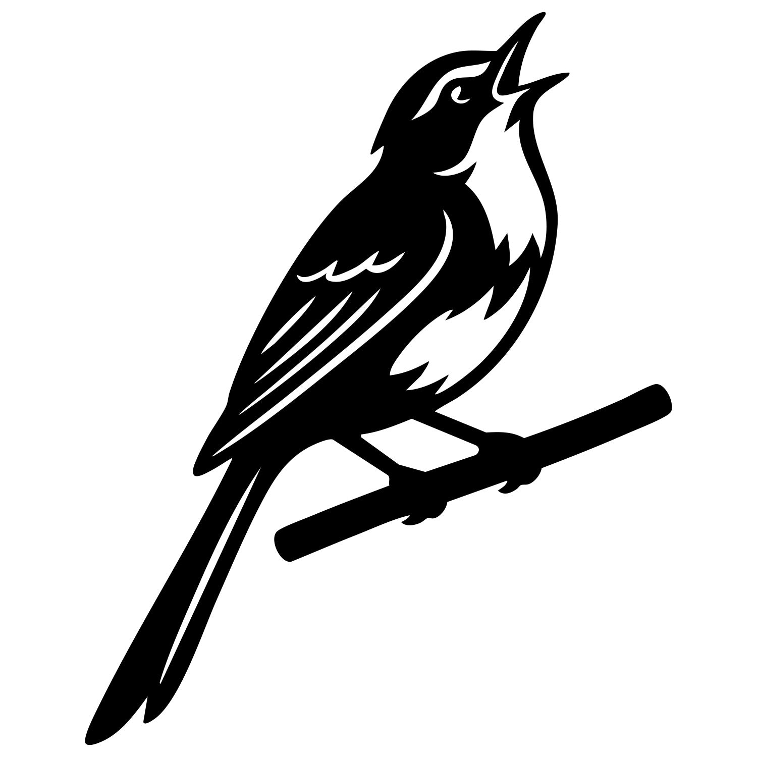 Long Tailed Finch DXF File – CNC Cutting Design | ABFINCH483