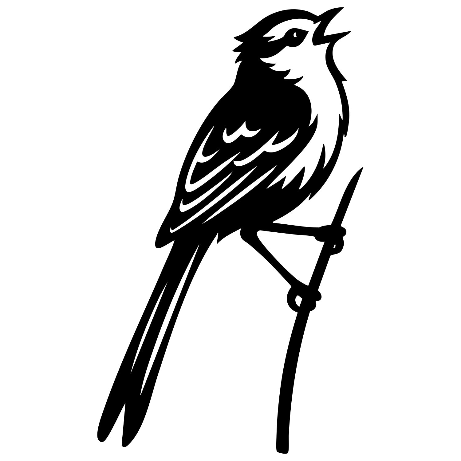 Long Tailed Finch DXF File – CNC Cutting Design | ABFINCH488