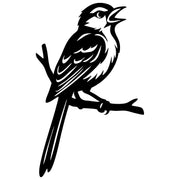 Long Tailed Finch DXF File – CNC Cutting Design | ABFINCH490