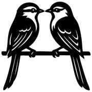 Long Tailed Finch Family DXF File – CNC Cutting Design | ABFINCH471