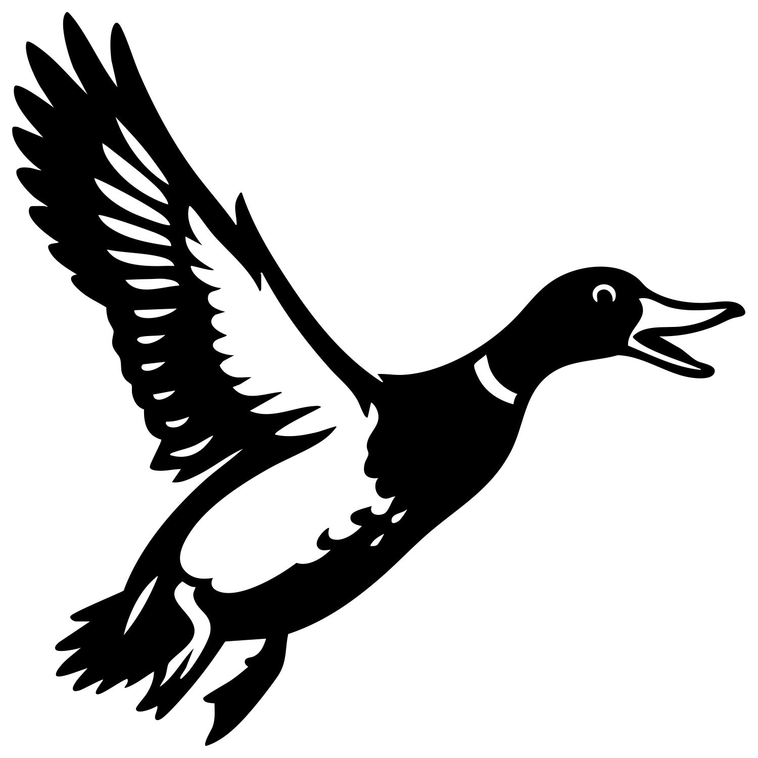 Mallard Duck DXF File – CNC Cutting Design | ABDUCK14