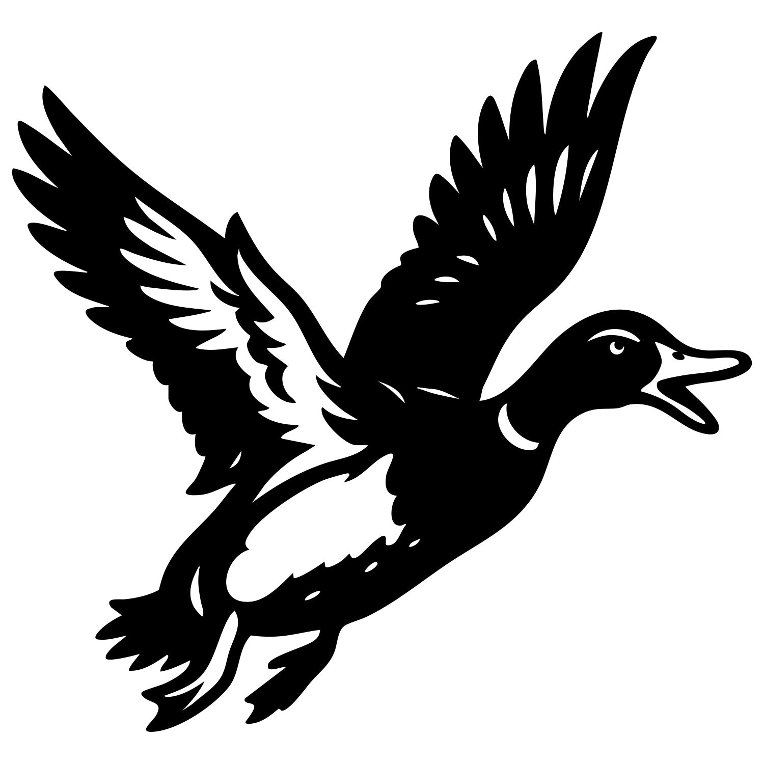 Mallard Duck DXF File – CNC Cutting Design | ABDUCK16