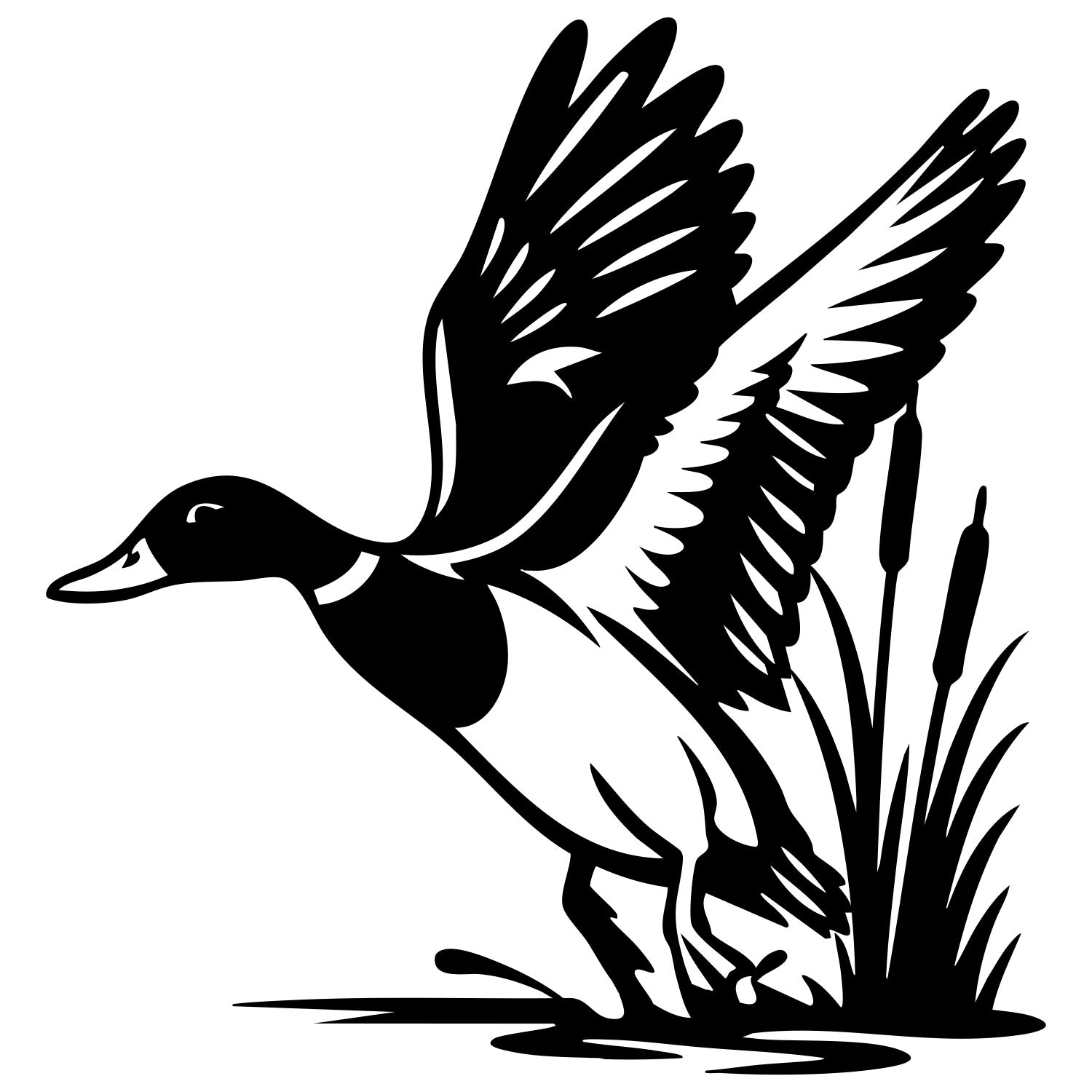 Mallard Duck DXF File – CNC Cutting Design | ABDUCK18