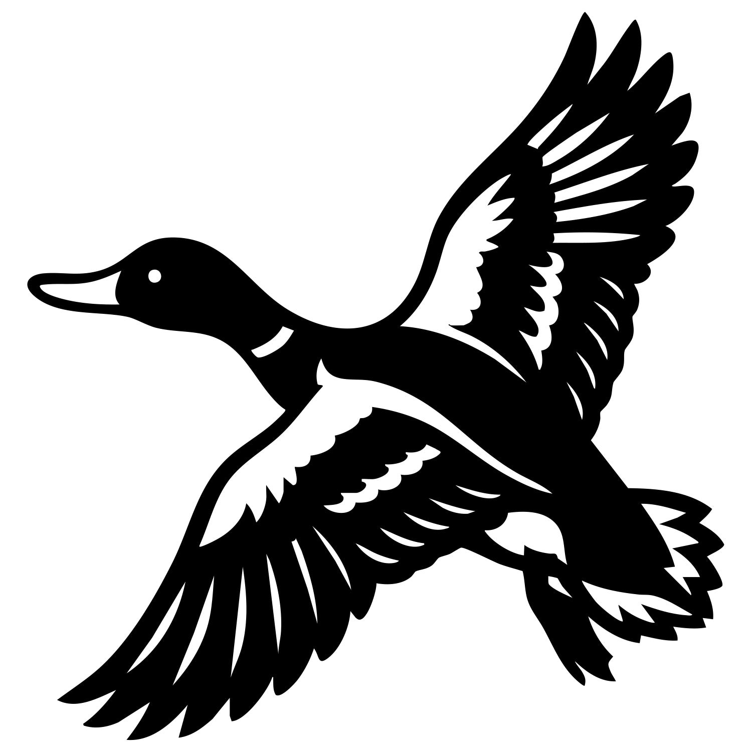 Mallard Duck DXF File – CNC Cutting Design | ABDUCK21