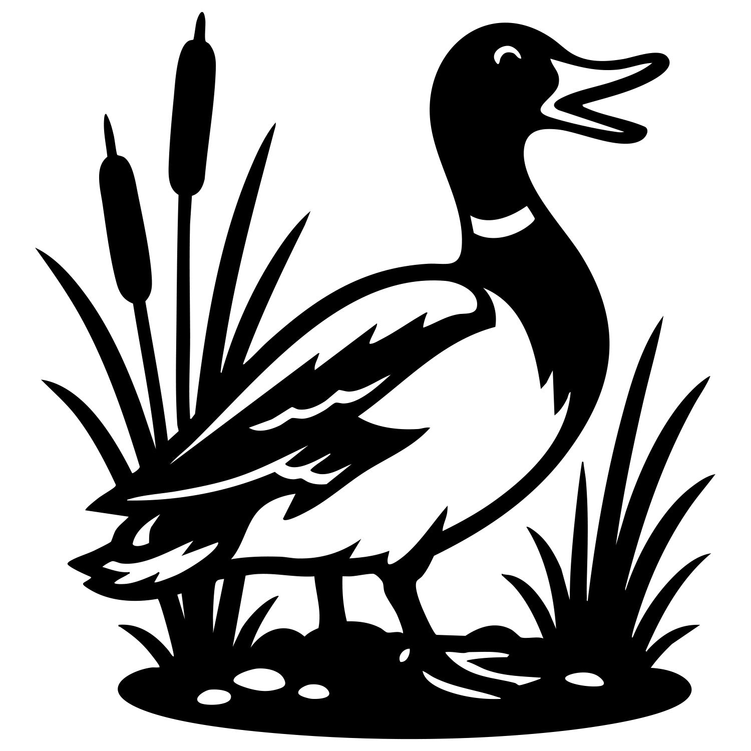 Mallard Duck DXF File – CNC Cutting Design | ABDUCK23