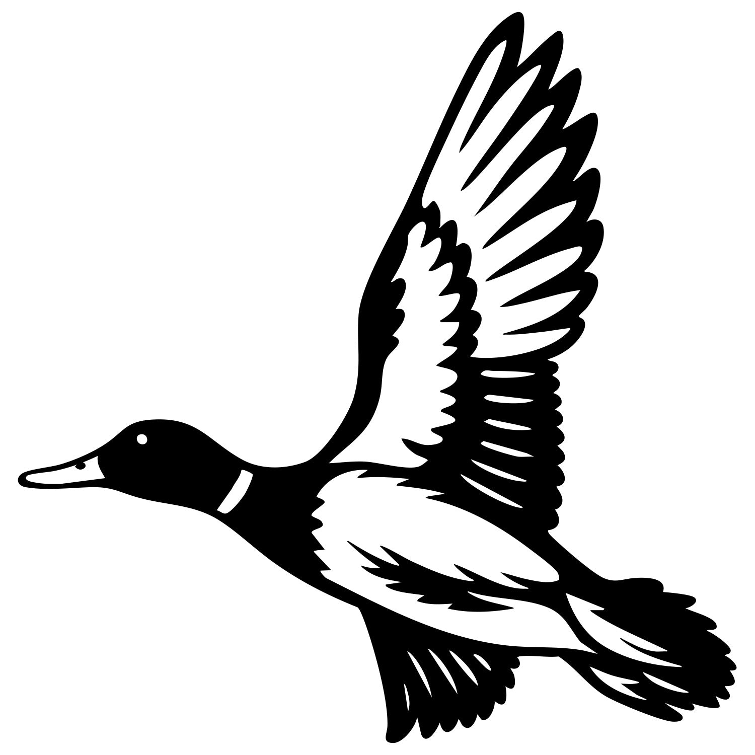Mallard Duck DXF File – CNC Cutting Design | ABDUCK6