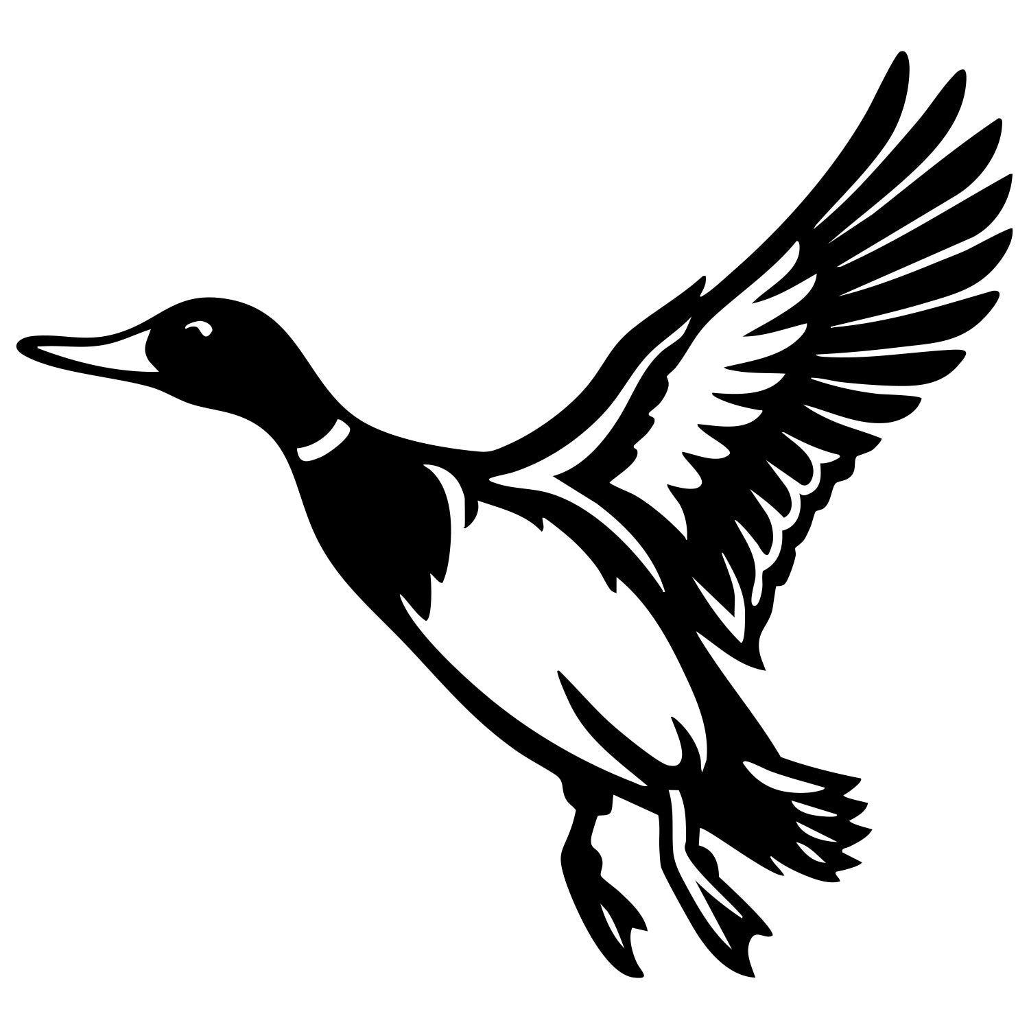 Mallard Duck DXF File – CNC Cutting Design | ABDUCK100