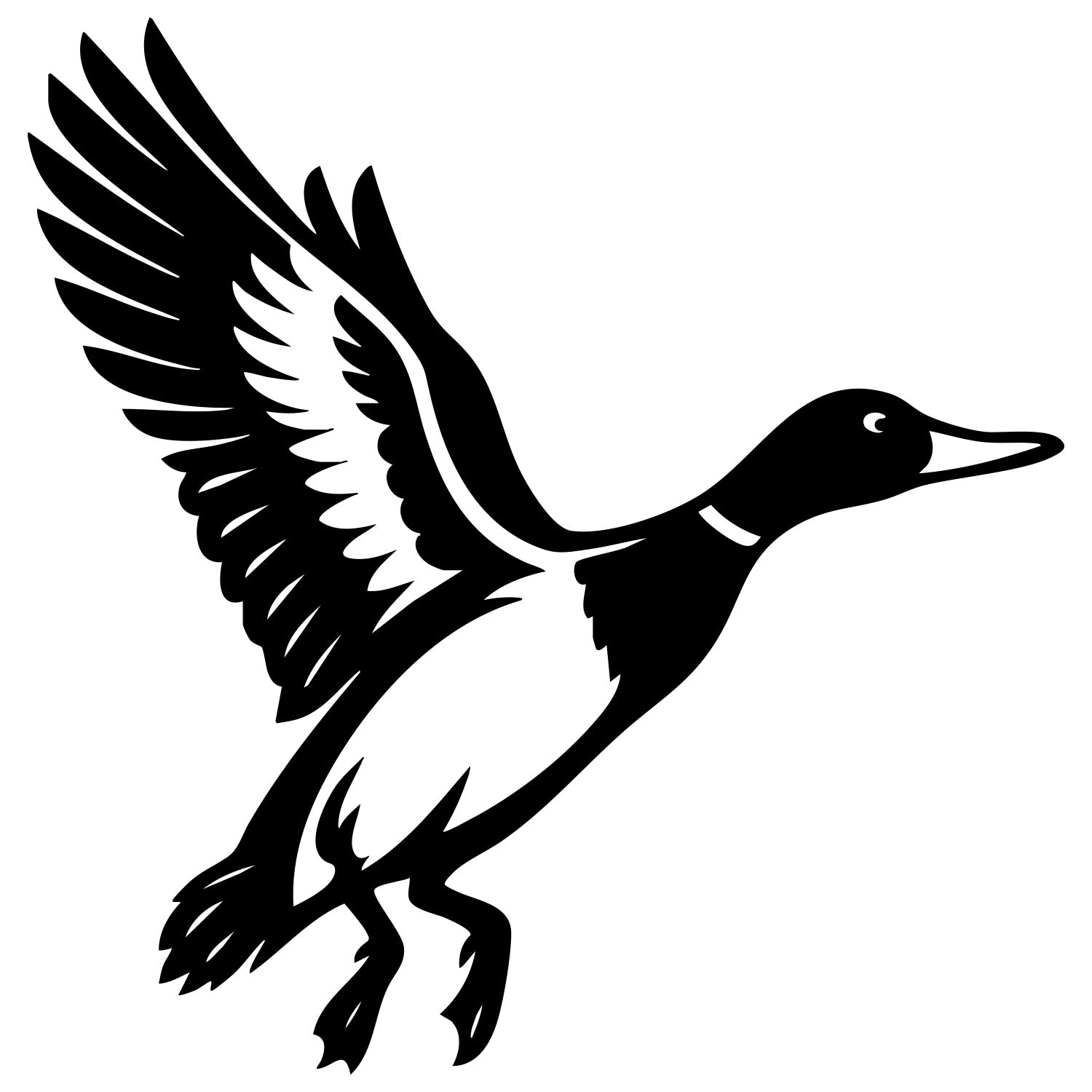 Mallard Duck DXF File – CNC Cutting Design | ABDUCK101