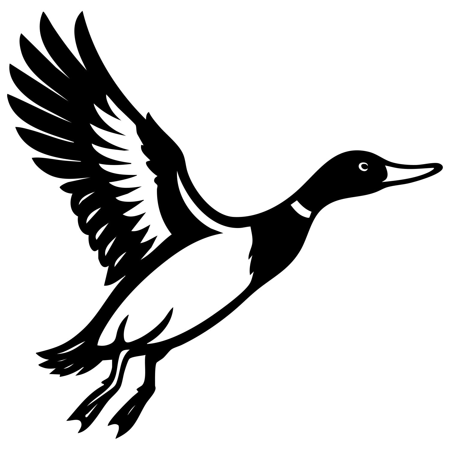 Mallard Duck DXF File – CNC Cutting Design | ABDUCK103