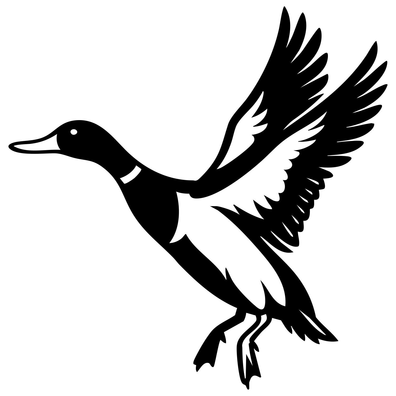 Mallard Duck DXF File – CNC Cutting Design | ABDUCK104