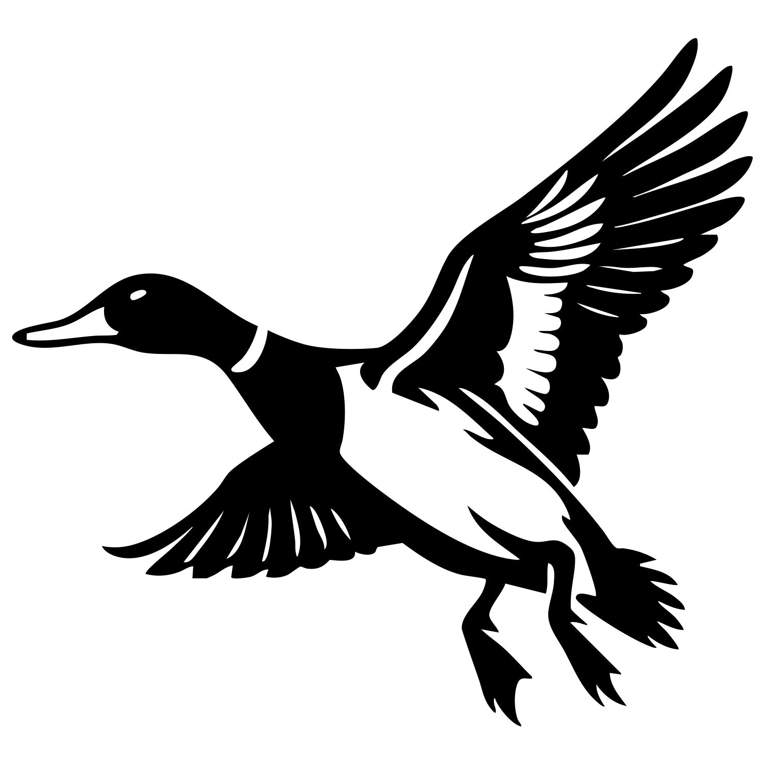 Mallard Duck DXF File – CNC Cutting Design | ABDUCK106