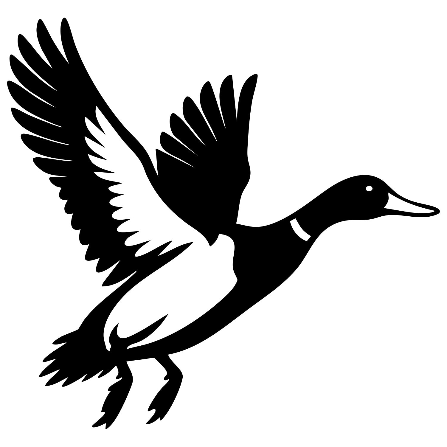 Mallard Duck DXF File – CNC Cutting Design | ABDUCK107