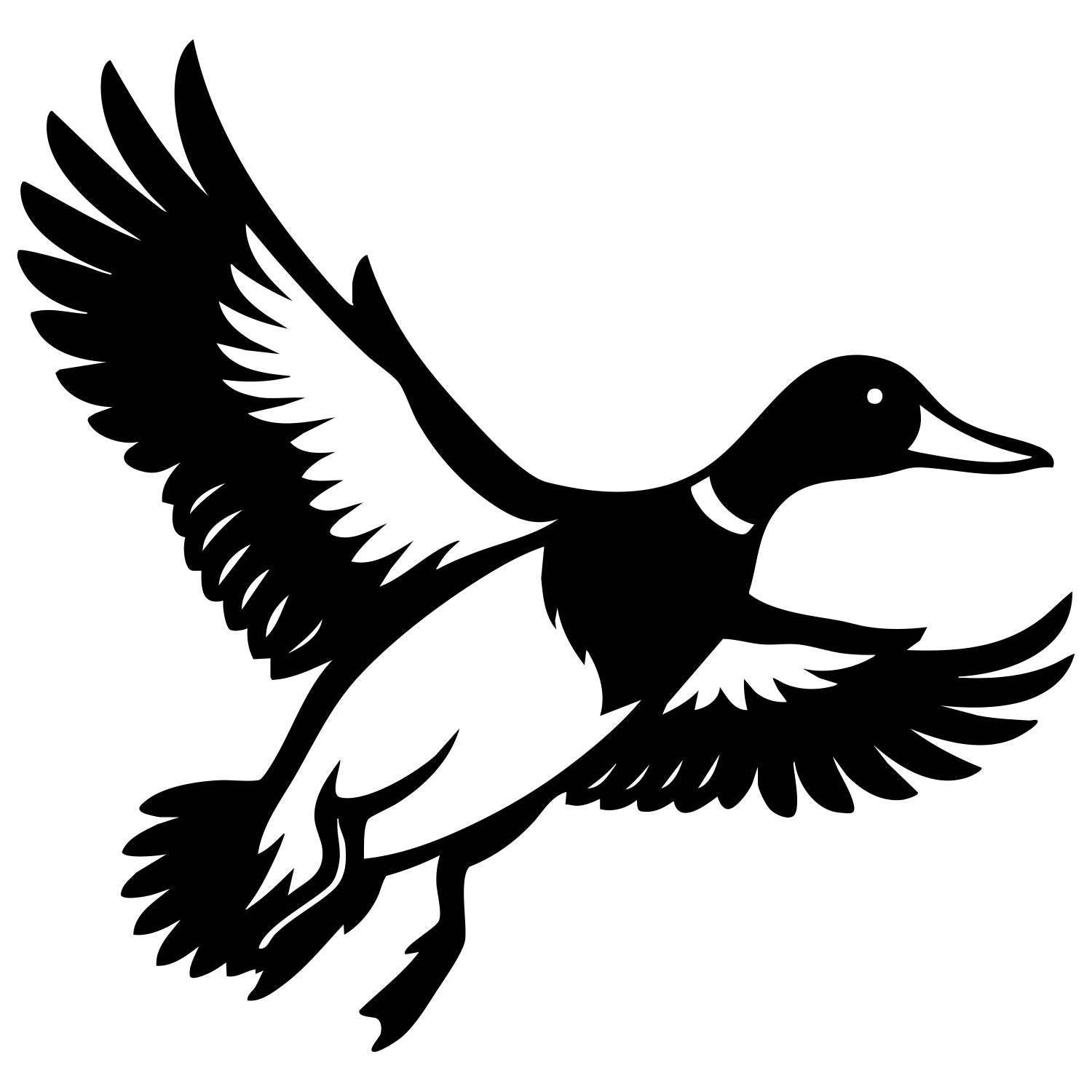 Mallard Duck DXF File – CNC Cutting Design | ABDUCK111