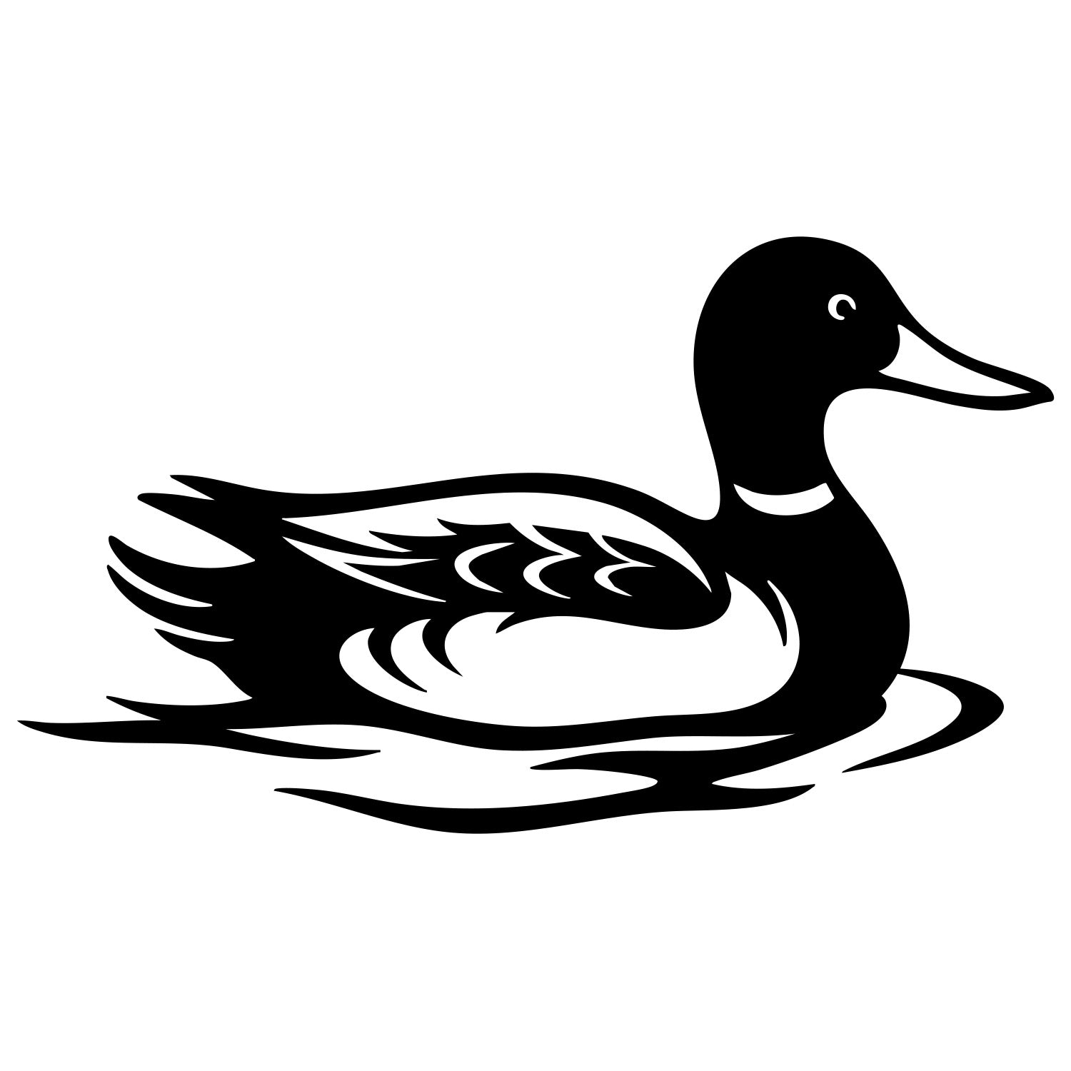 Mallard Duck DXF File – CNC Cutting Design | ABDUCK129