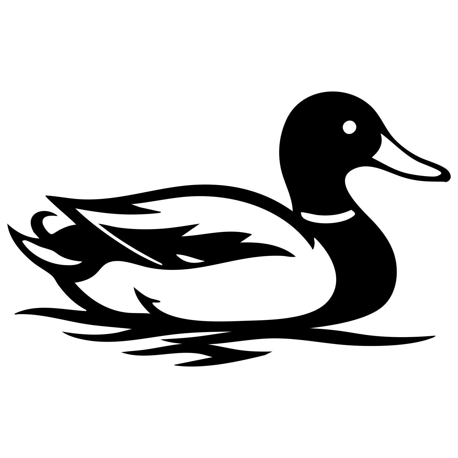 Mallard Duck DXF File – CNC Cutting Design | ABDUCK131