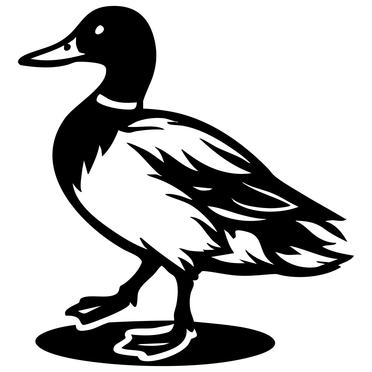 Mallard Duck DXF File – CNC Cutting Design | ABDUCK150