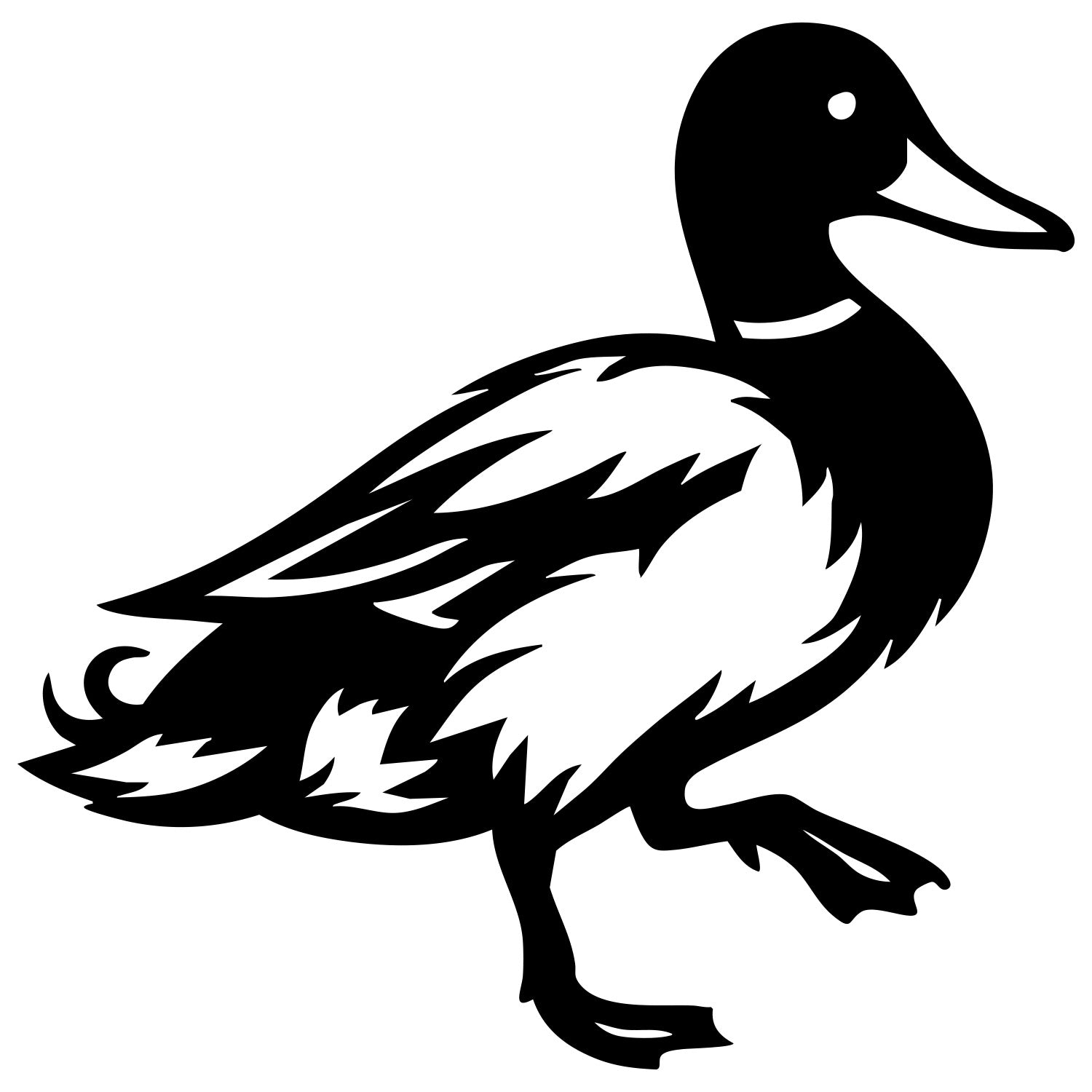 Mallard Duck DXF File – CNC Cutting Design | ABDUCK151