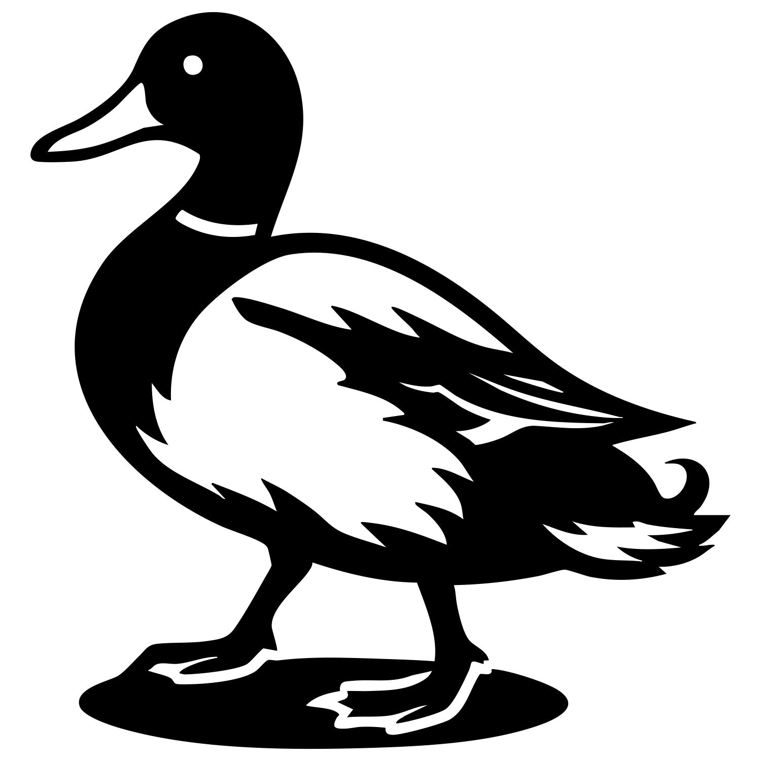 Mallard Duck DXF File – CNC Cutting Design | ABDUCK152