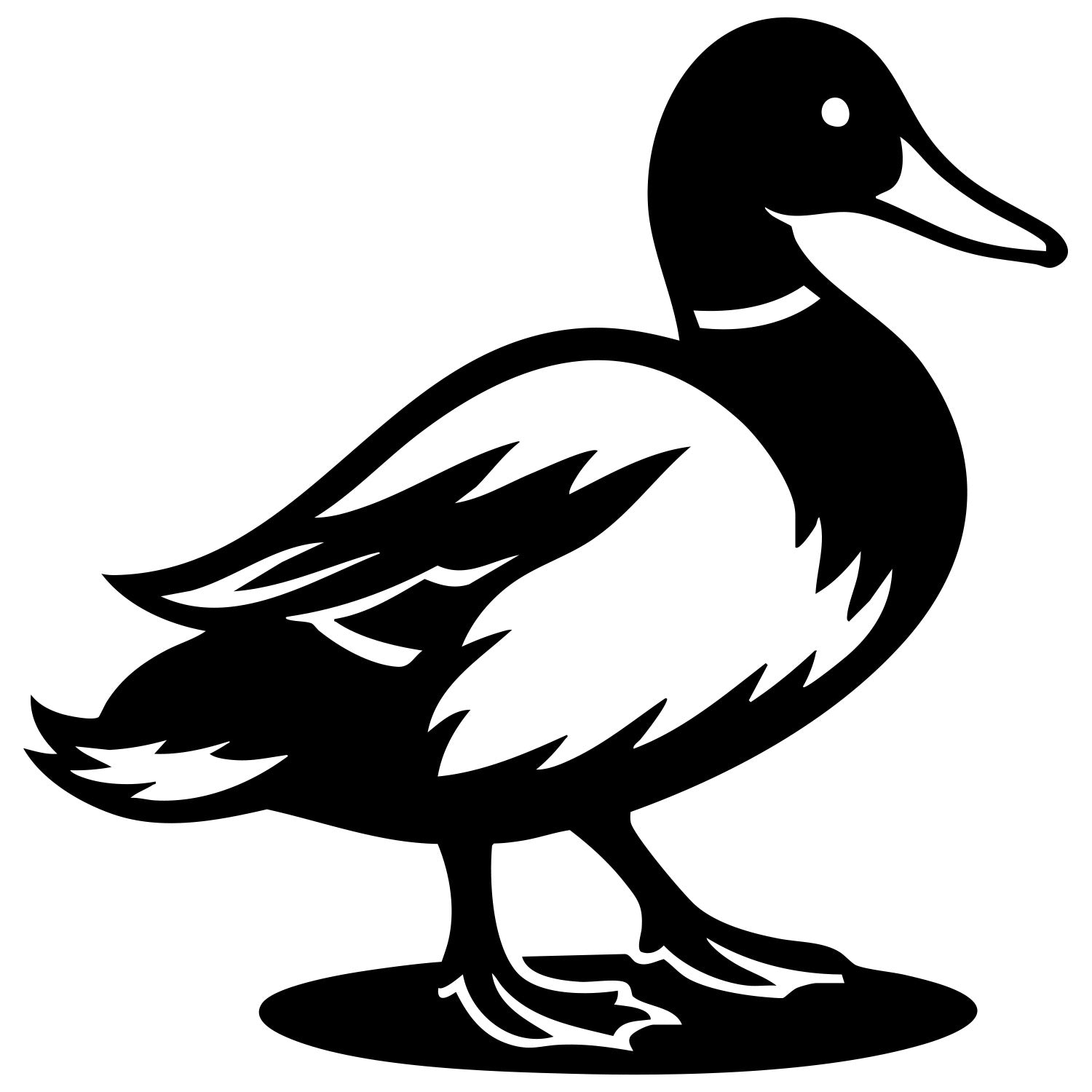Mallard Duck DXF File – CNC Cutting Design | ABDUCK153