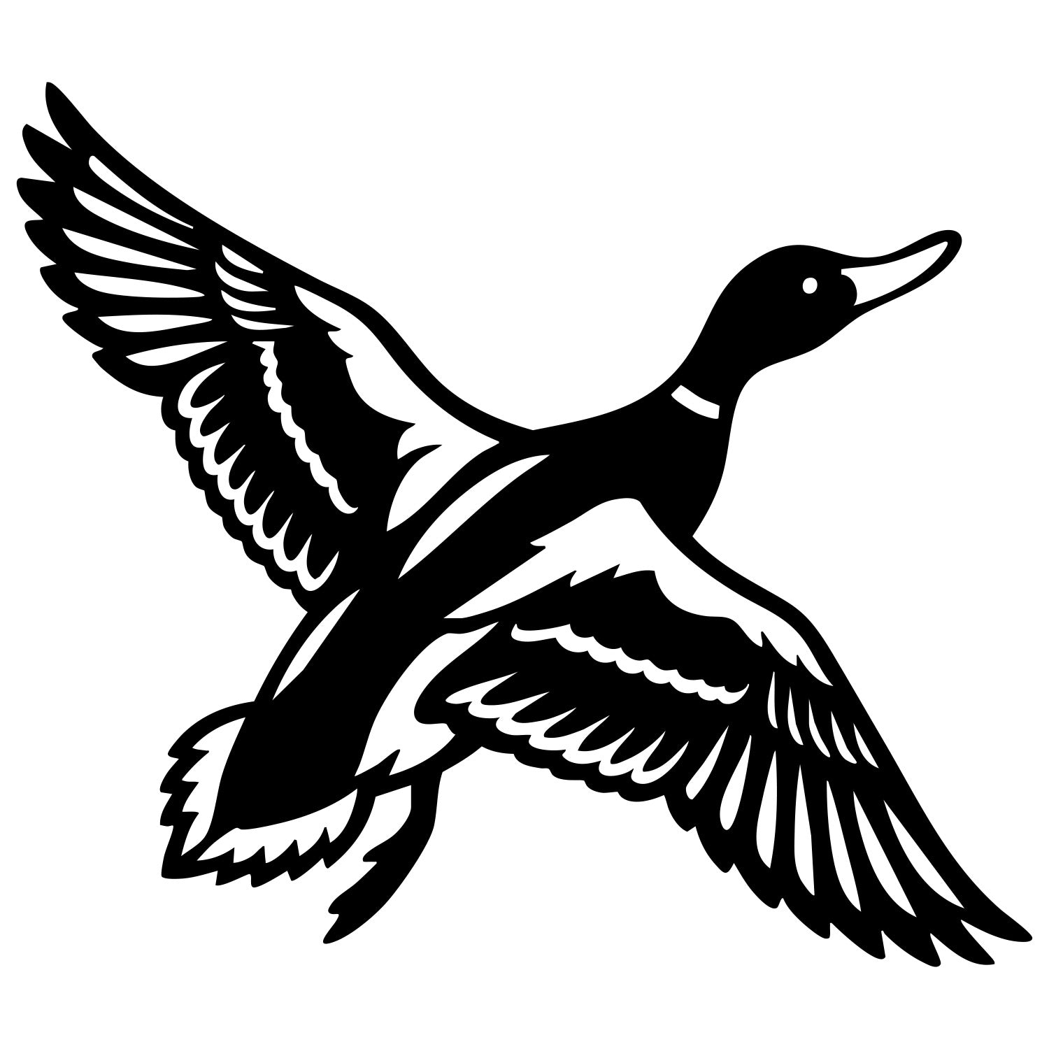 Mallard Duck DXF File – CNC Cutting Design | ABDUCK164