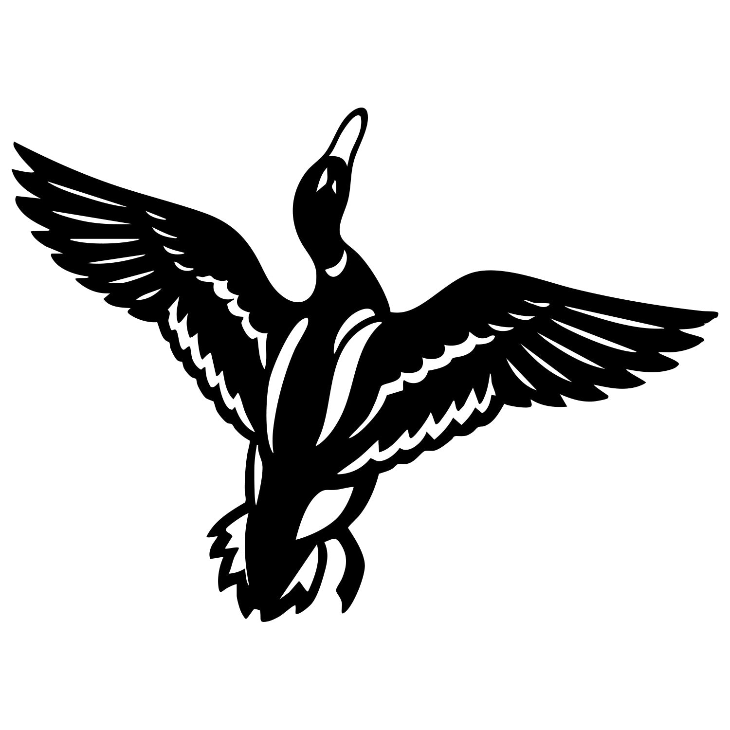 Mallard Duck DXF File – CNC Cutting Design | ABDUCK167