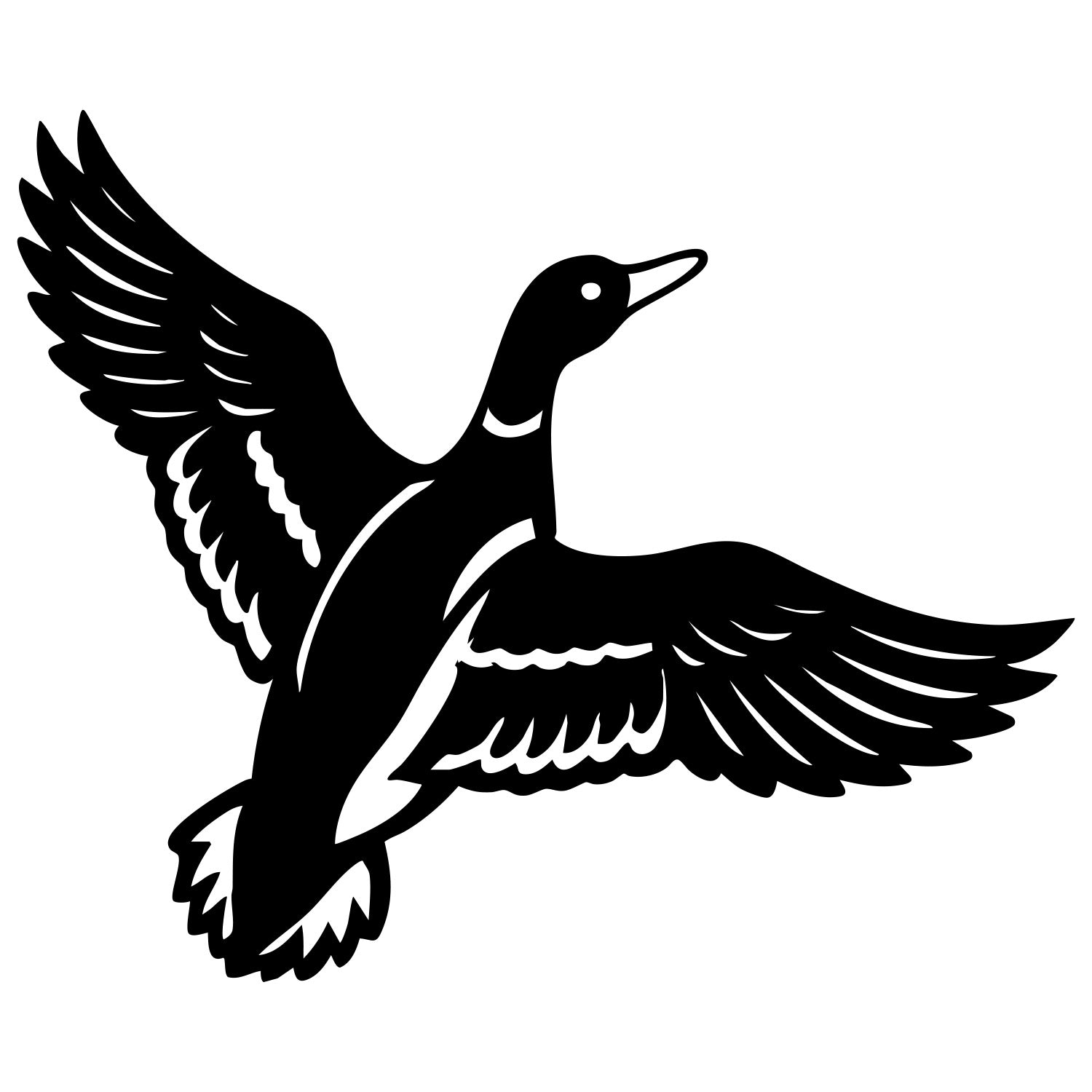 Mallard Duck DXF File – CNC Cutting Design | ABDUCK168