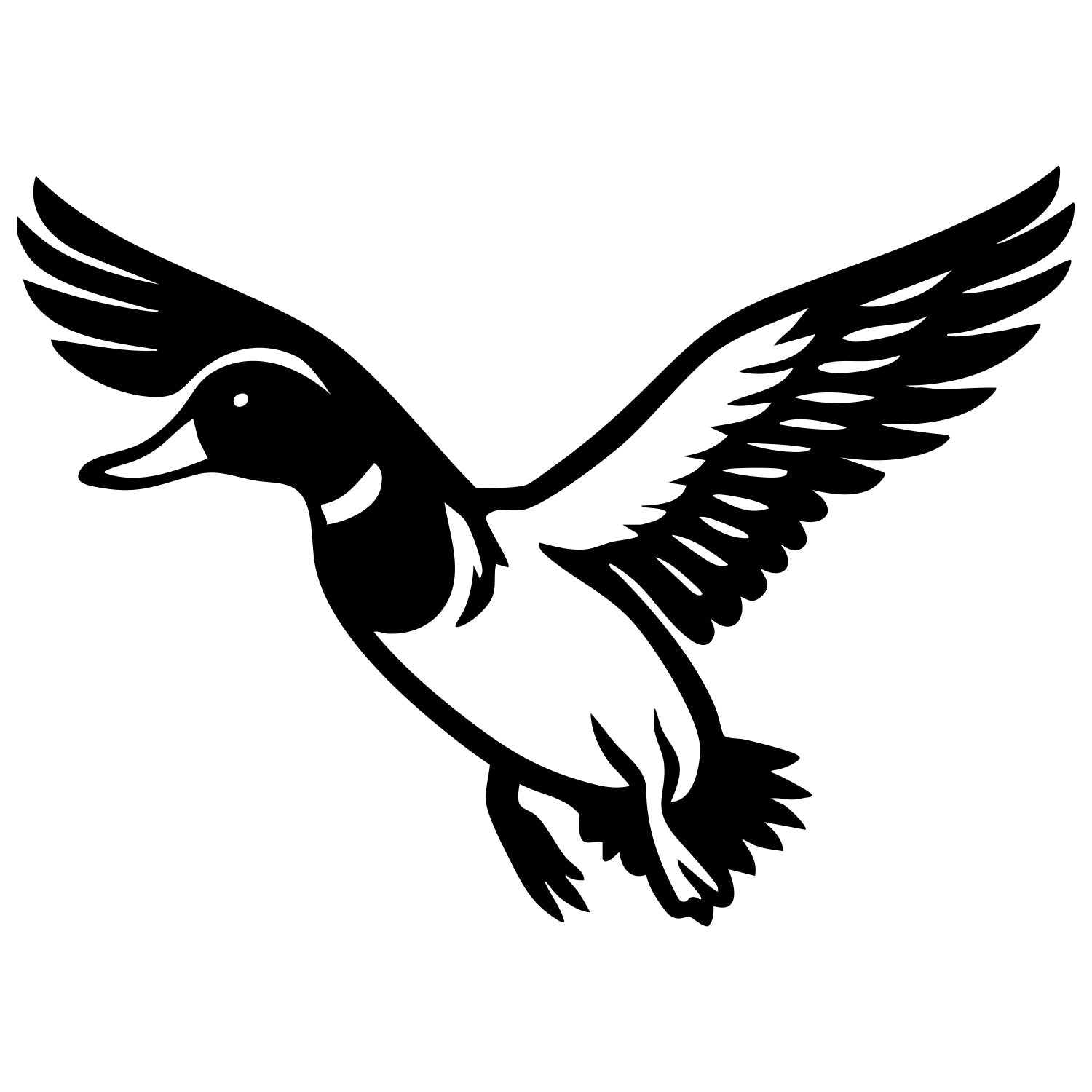 Mallard Duck DXF File – CNC Cutting Design | ABDUCK170