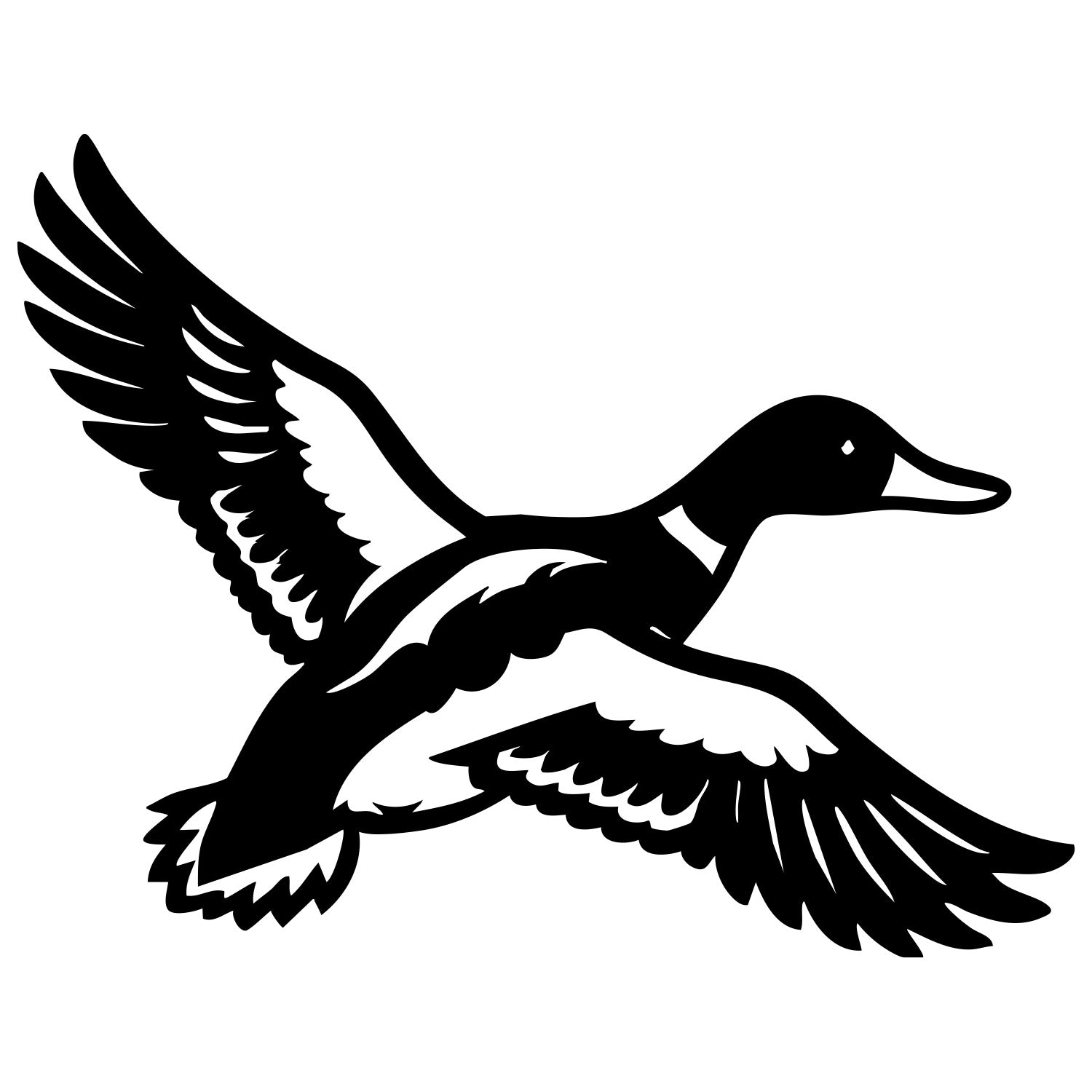 Mallard Duck DXF File – CNC Cutting Design | ABDUCK171