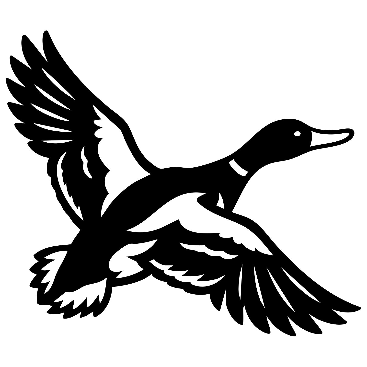 Mallard Duck DXF File – CNC Cutting Design | ABDUCK173