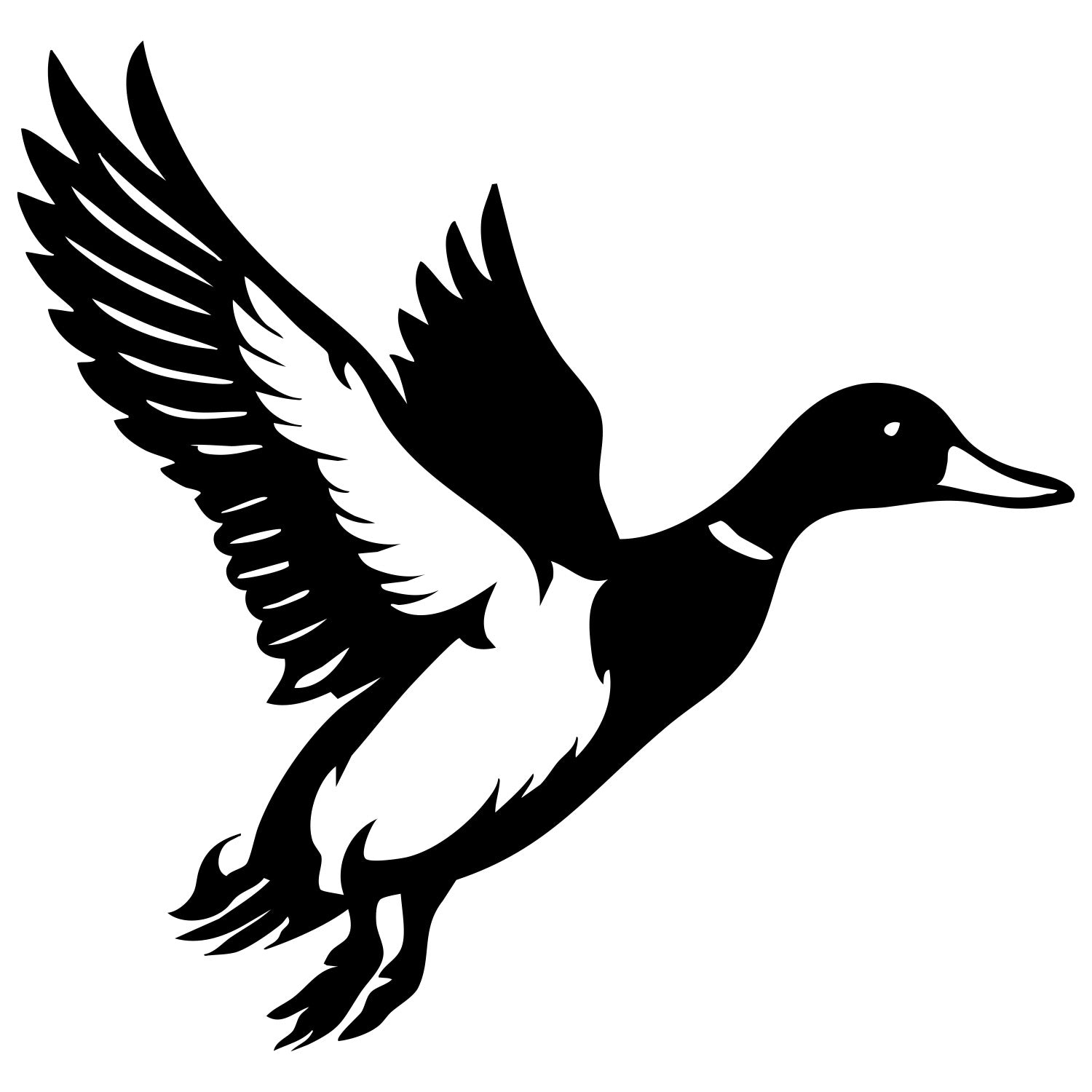 Mallard Duck DXF File – CNC Cutting Design | ABDUCK178