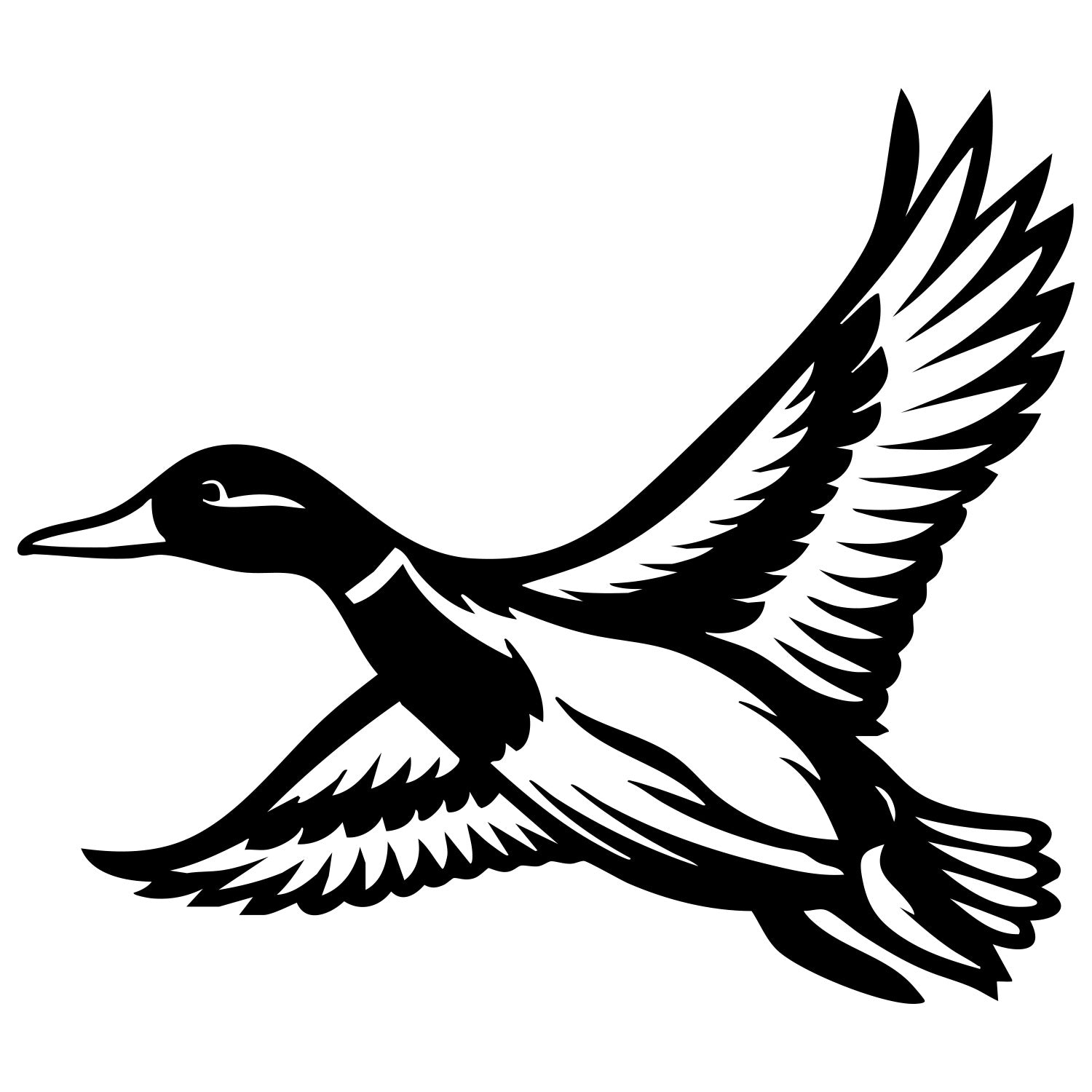 Mallard Duck DXF File – CNC Cutting Design | ABDUCK37