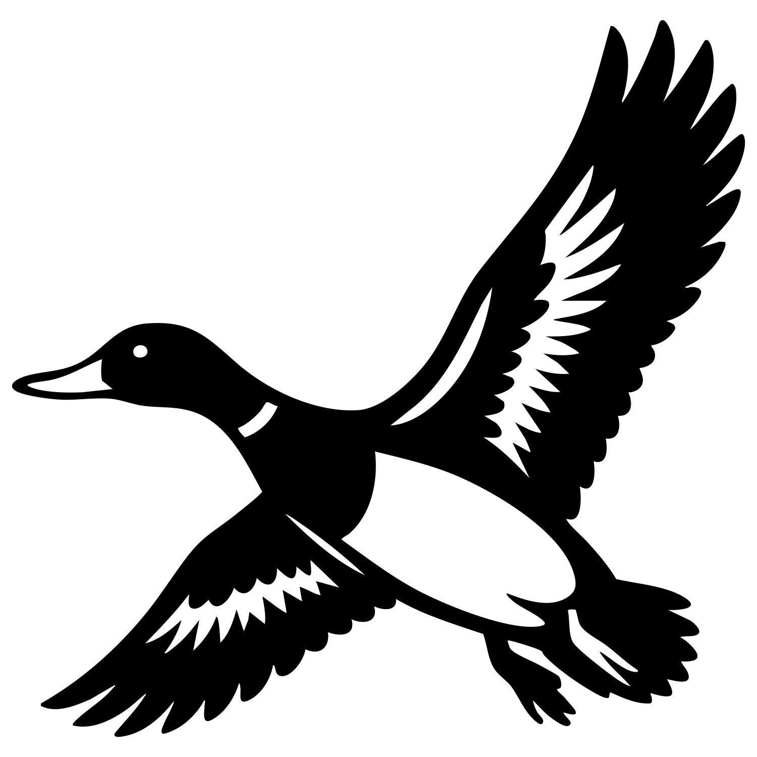 Mallard Duck DXF File – CNC Cutting Design | ABDUCK42