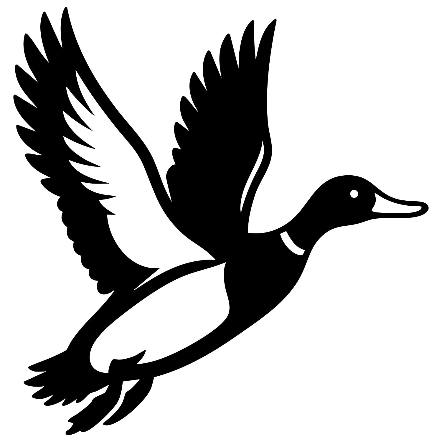 Mallard Duck DXF File – CNC Cutting Design | ABDUCK53