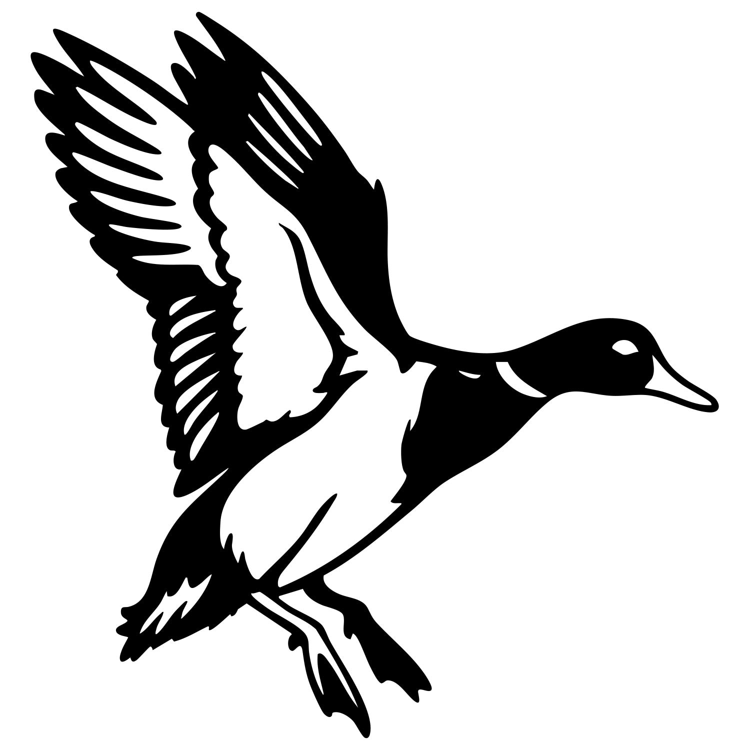 Mallard Duck DXF File – CNC Cutting Design | ABDUCK58