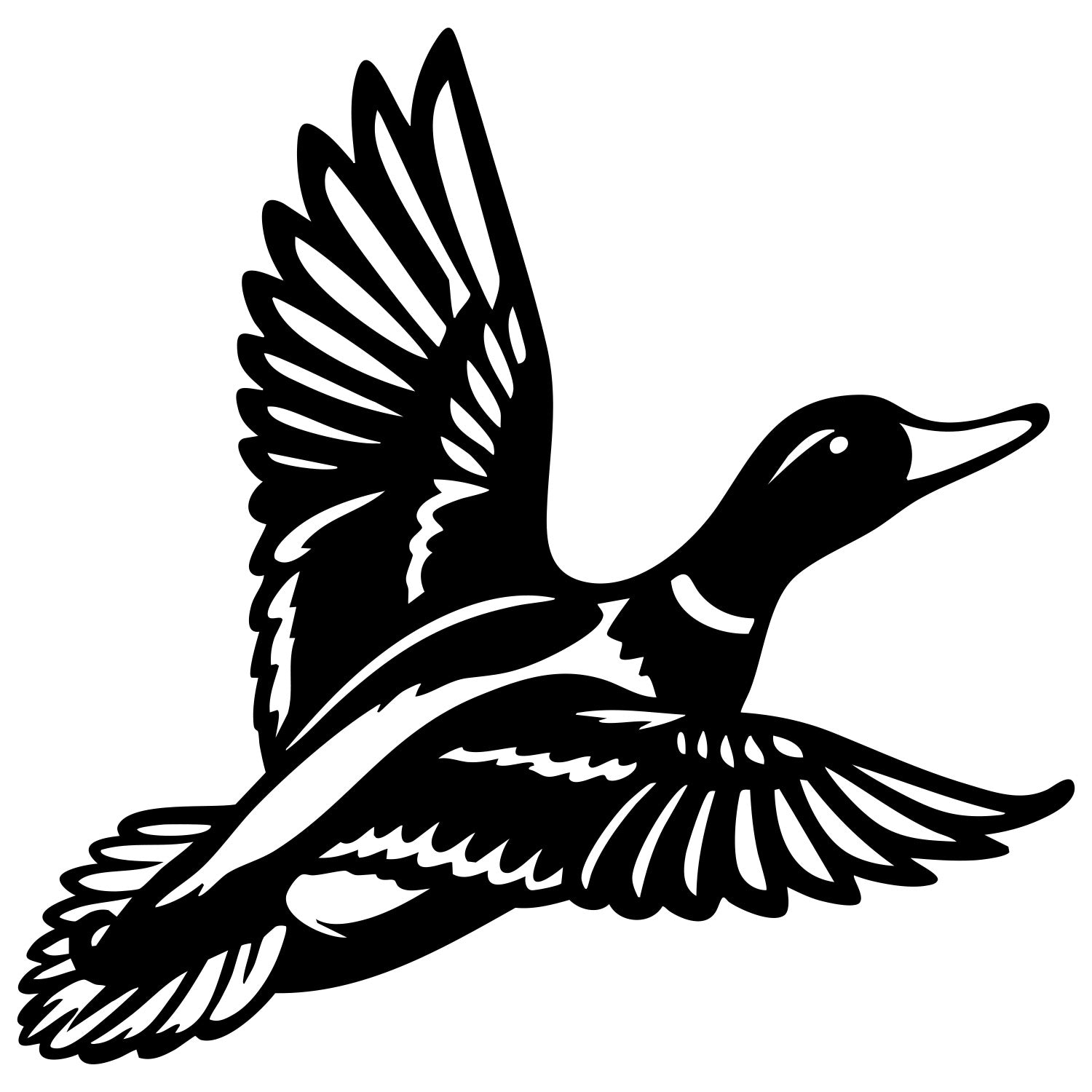 Mallard Duck DXF File – CNC Cutting Design | ABDUCK61