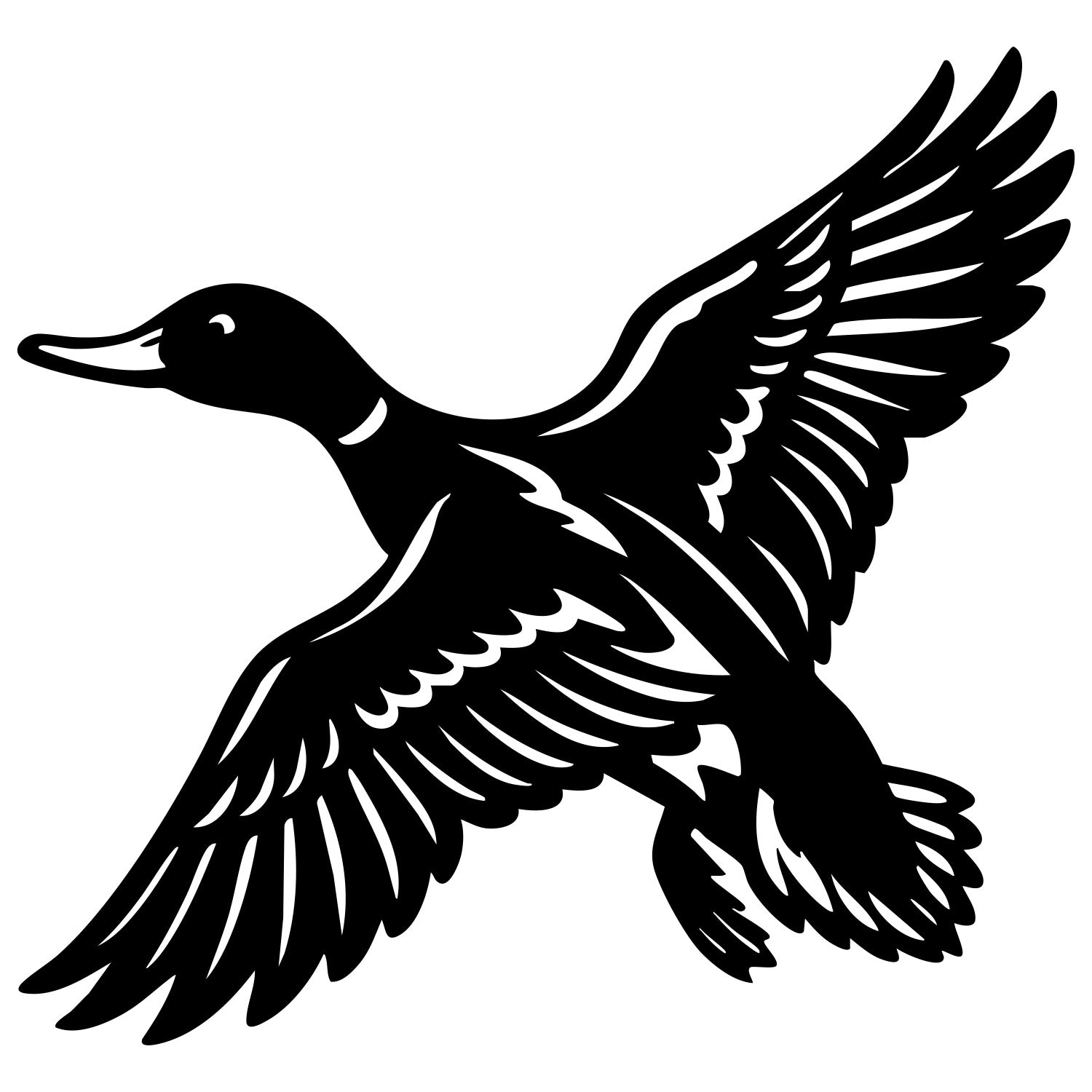 Mallard Duck DXF File – CNC Cutting Design | ABDUCK88