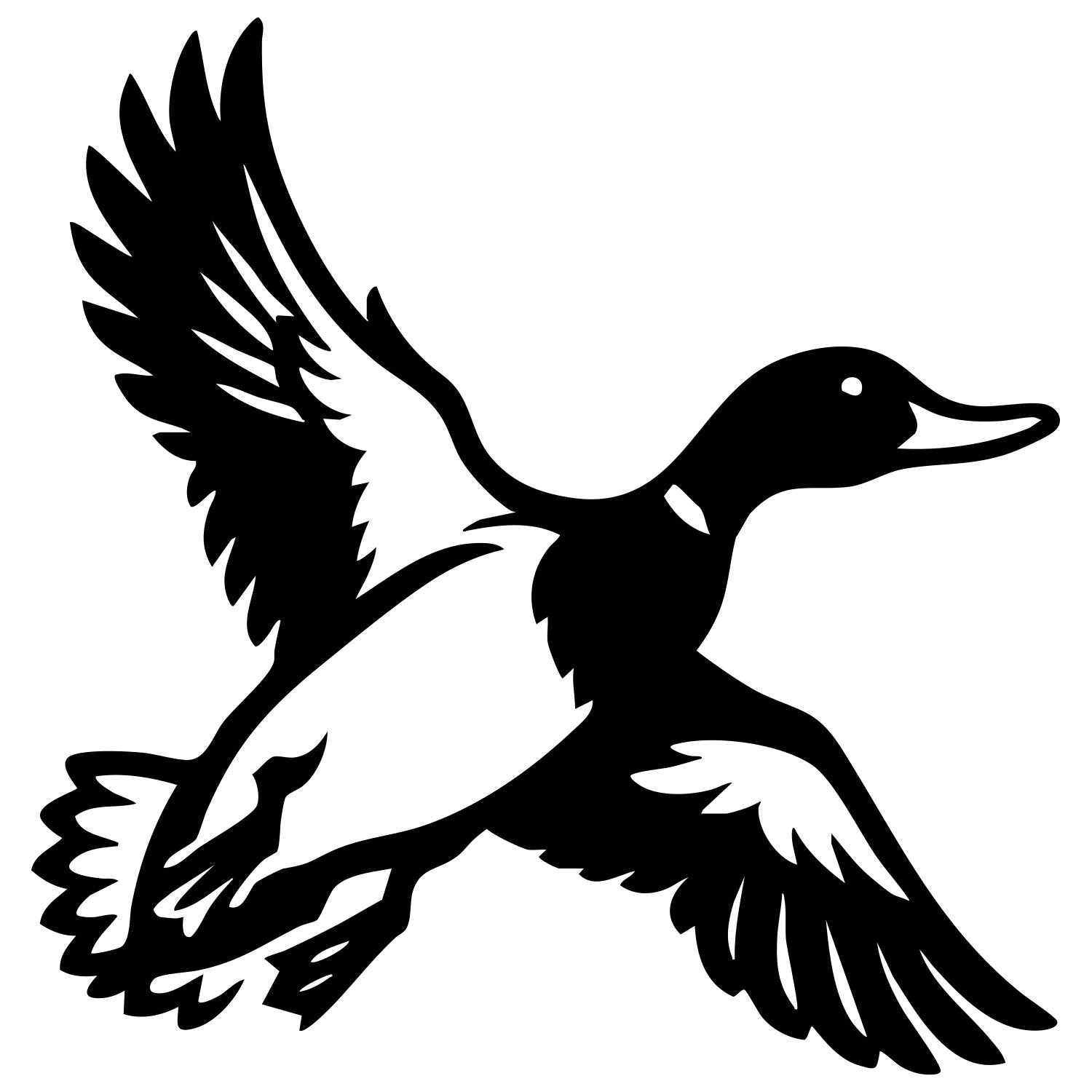 Mallard Duck DXF File – CNC Cutting Design | ABDUCK93