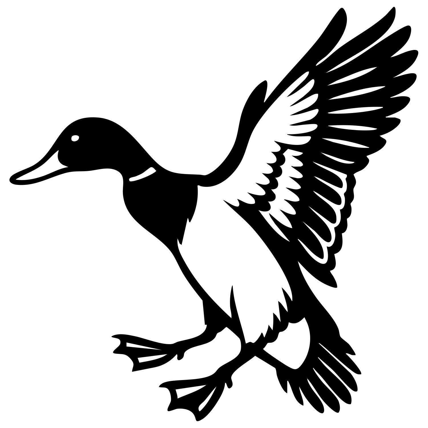 Mallard Duck DXF File – CNC Cutting Design | ABDUCK94