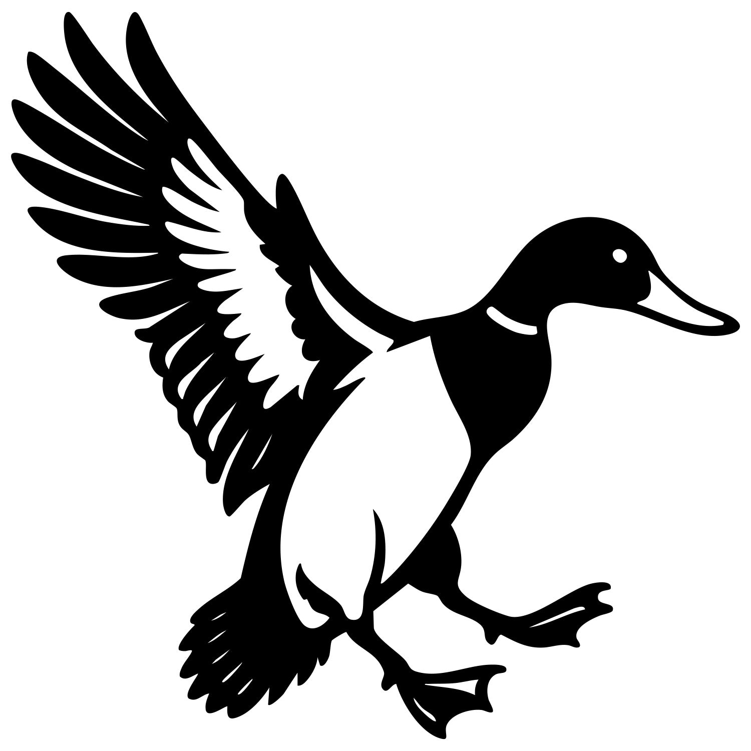 Mallard Duck DXF File – CNC Cutting Design | ABDUCK95