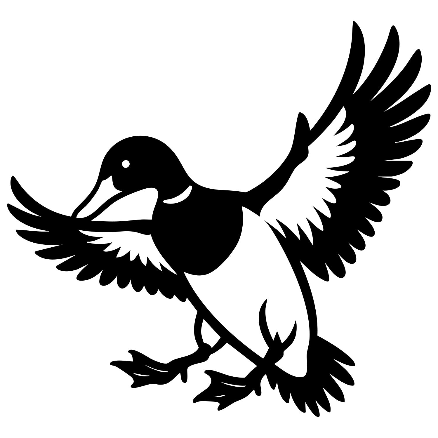 Mallard Duck DXF File – CNC Cutting Design | ABDUCK97