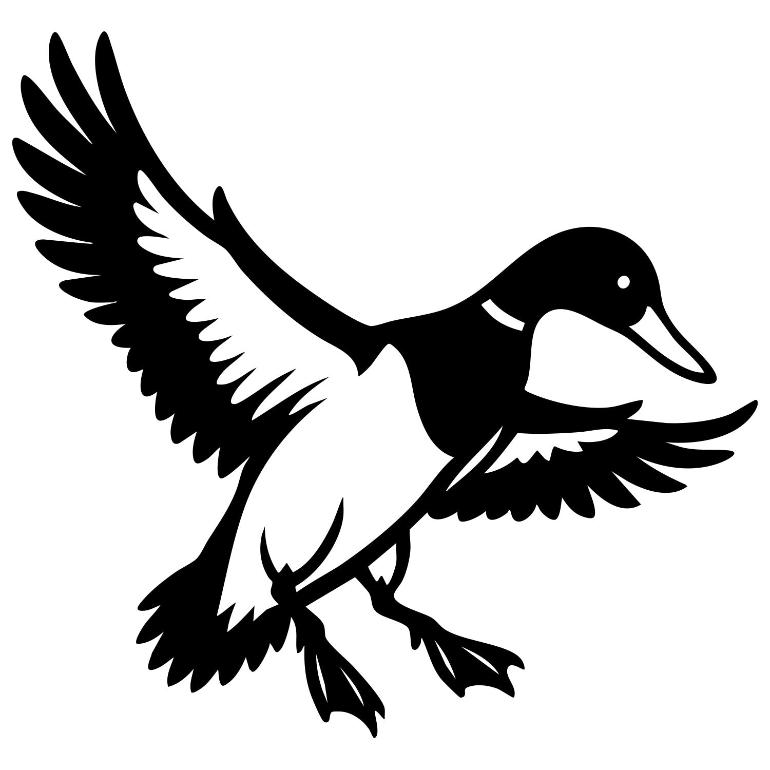 Mallard Duck DXF File – CNC Cutting Design | ABDUCK98