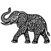 Mandala Elephant DXF File – CNC Cutting Design | AWELEPHANT613