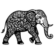 Mandala Elephant DXF File – CNC Cutting Design | AWELEPHANT628