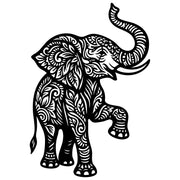 Mandala Elephant DXF File – CNC Cutting Design | AWELEPHANT629
